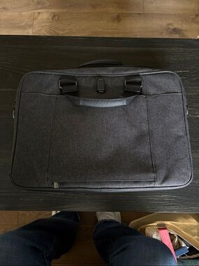 HP Men's Gray Laptop Briefcase - Professional Commuter Bag